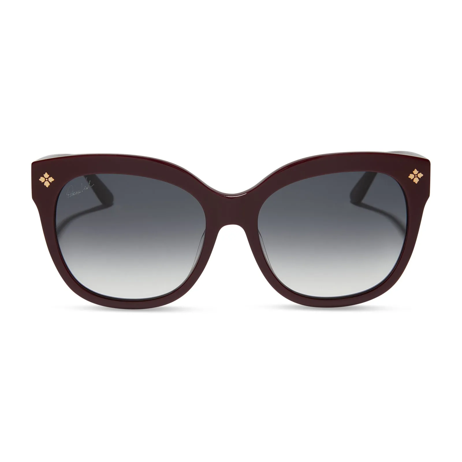 PATRICIA NASH - AUDREY   MAROON   GREY GRADIENT SUNGLASSES