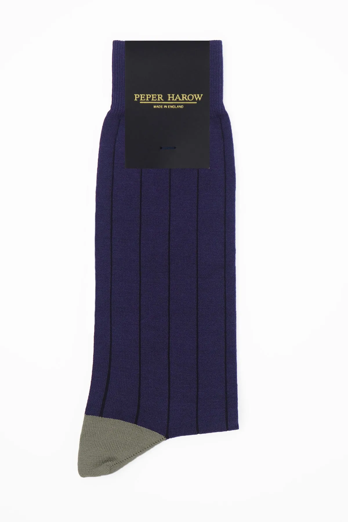 Pin Stripe Men's Socks - Purple