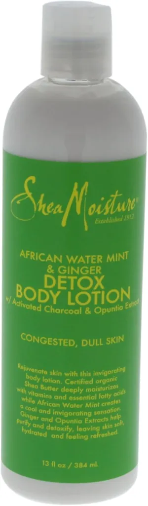 Shea Moisture African Water Mint And Ginger Detox Body Lotion 384ml