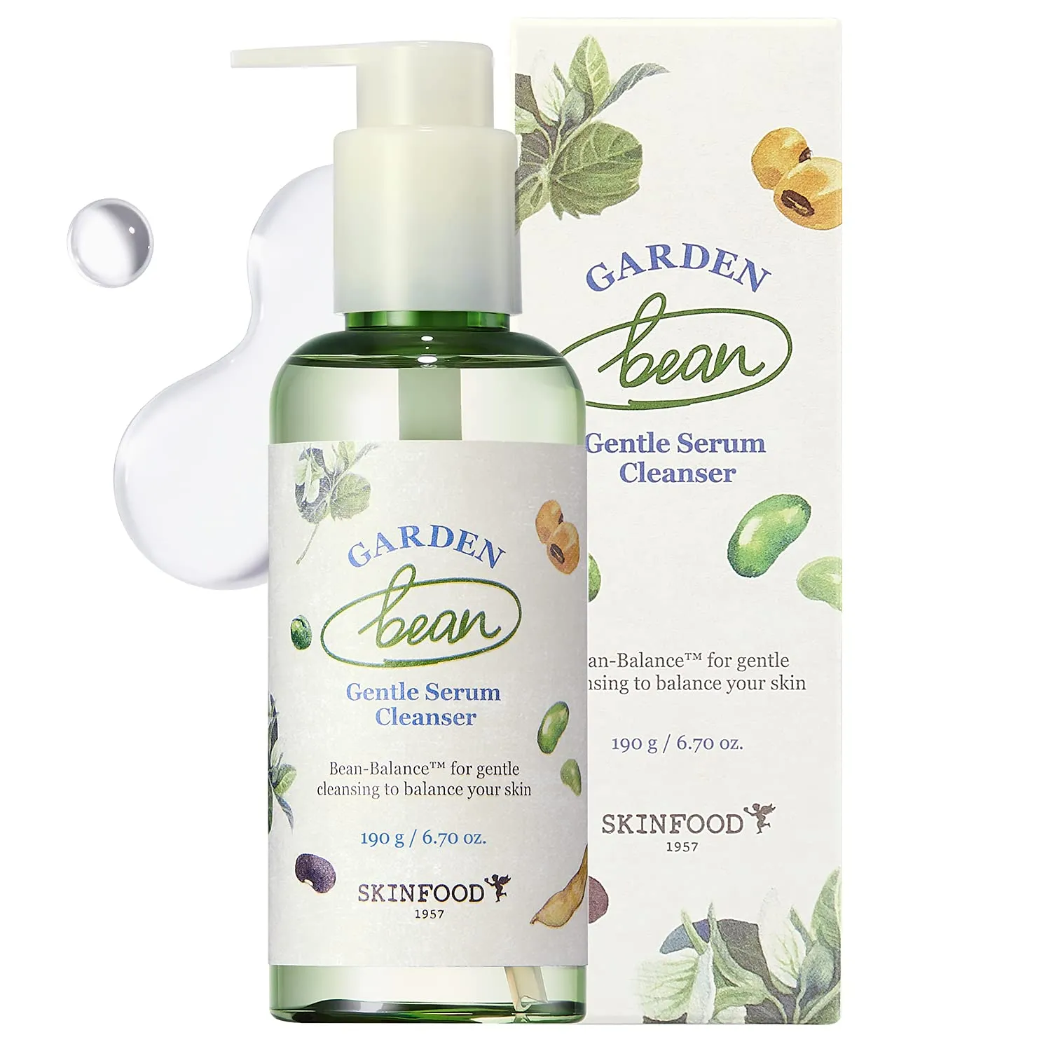 [Skinfood] Garden Bean Gentle Serum Cleaser 190ml