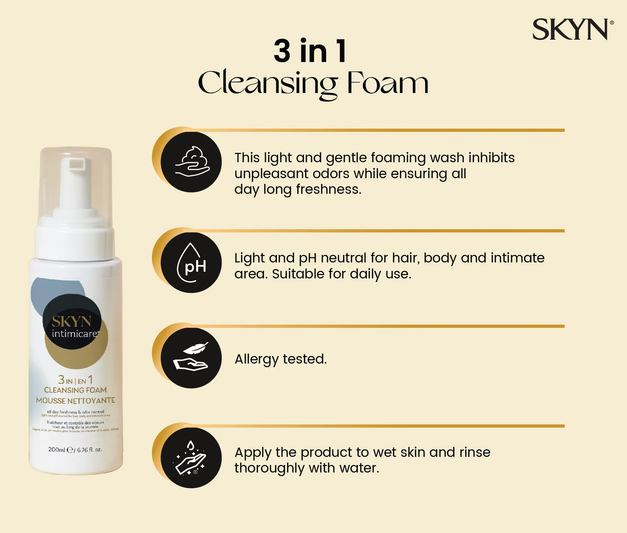 SKYN® 3 in 1 Cleansing Foam