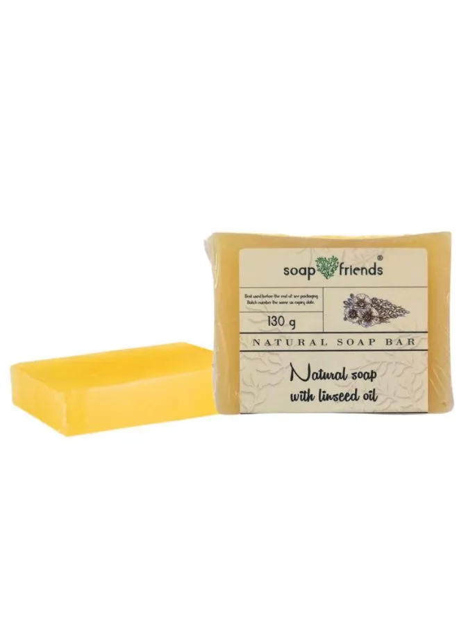 Soap&Friends Natural Grey Soap with Linseed Oil