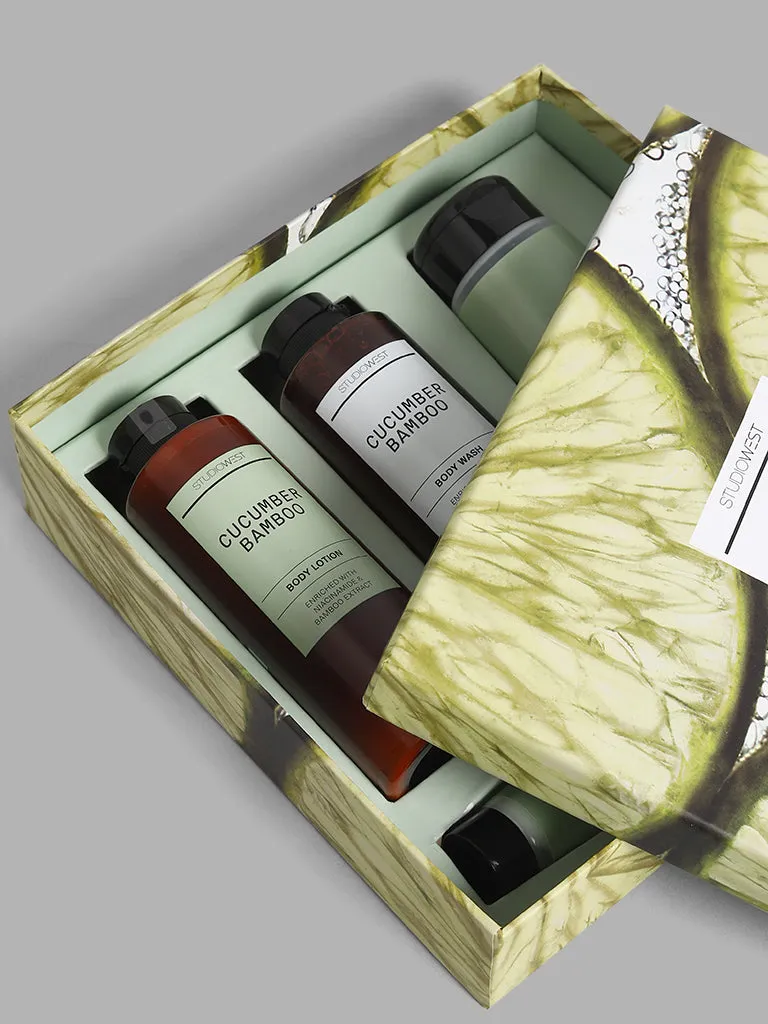 Studiowest Cucumber Bamboo Bath & Body Set