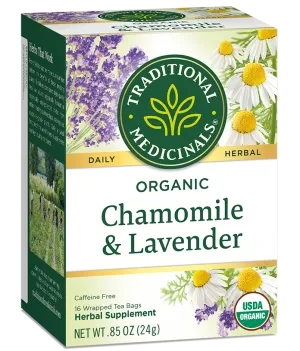 Traditional Medicinals Chamomile & Lavender Tea (16 Bags)