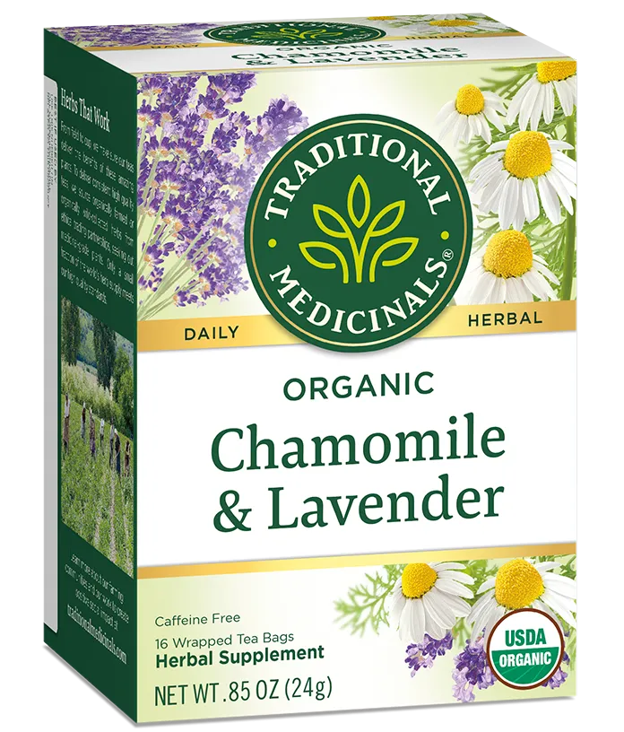 Traditional Medicinals Chamomile & Lavender Tea (16 Bags)