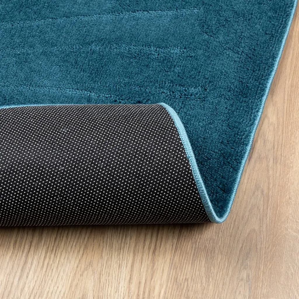 vidaXL Rug OVIEDO Short Pile - Super Soft, Durable & Easy to Clean Turquoise Rug 240x240 cm