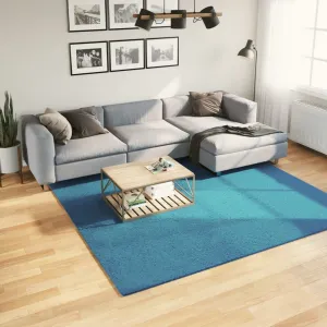 vidaXL Rug OVIEDO Short Pile - Super Soft, Durable & Easy to Clean Turquoise Rug 240x240 cm